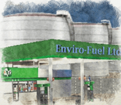 Manica fill-up their International truck with Enviro-diesel
